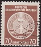 Germany 1954 Coat Of Arms 70 DM Brown Scott O16